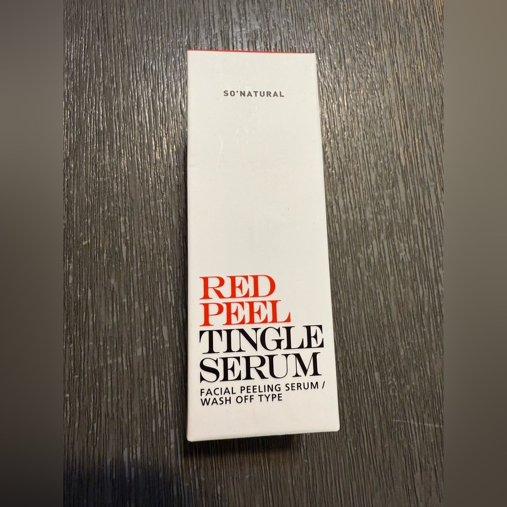 So'Natural Red Peel Tingle Serum Newest Version 35ml
